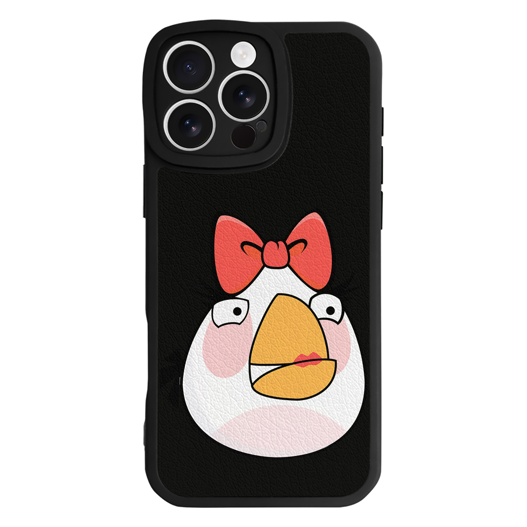 （画像用） Angry Birds アングリーバード 【iPhone 16シリーズ対応】シリコンスマホケース（レザー調） 材質：シリコン